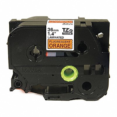 Label Tape Cartridge Blk/Orng 1-13/32 W MPN:TZeB61