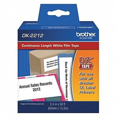 Label Tape Cartridge Blk/Wht 50ftx2.4in MPN:DK2212