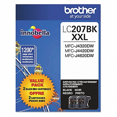 Ink Cartridge 1200 Page-Yield Black PK2 MPN:LC2072PKS