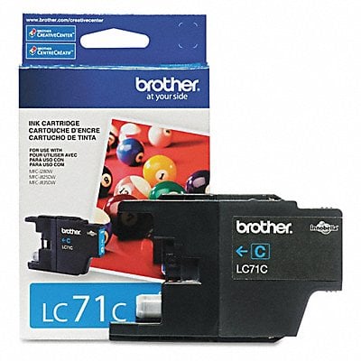 Ink Cartridge Standard Yield Cyan MPN:LC71C