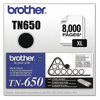 Toner Cartridge 8000 Page-Yield Black MPN:TN650