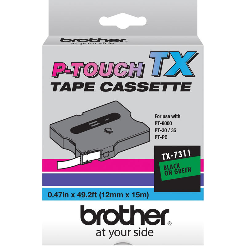 Brother P-Touch TX Laminated Tape(s) (Min Order Qty 2) MPN:TX7311