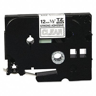 Label Tape 1/2in White/Clear MPN:TZE-S135