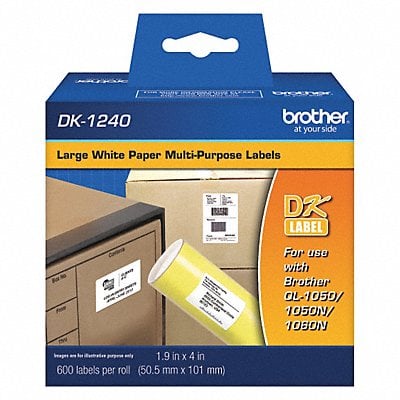 Label Black/White Paper 2 in W MPN:DK1240