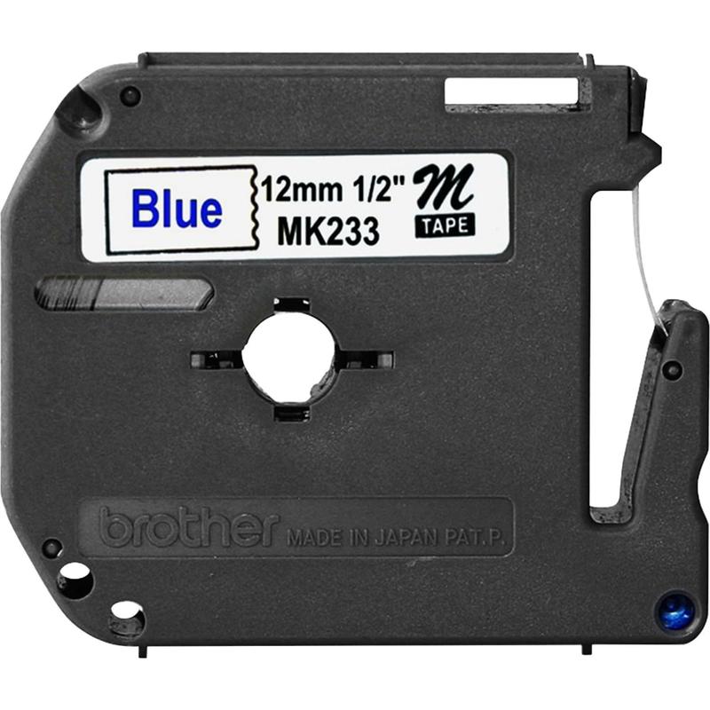 Brother P-touch Nonlaminated M Series Tape Cartridge - 1/2in Width x 26 1/5in Length - Rectangle - Direct Thermal - White - 3 / Bundle - Self-adhesive, Non-laminated (Min Order Qty 2) MPN:MK233BD