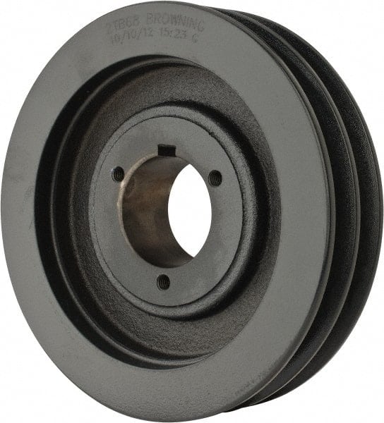 2TB68 2 Groove, 1/2 to 1-3/4 Bore Diam, 7.15