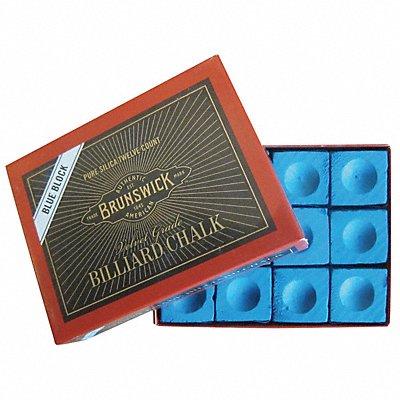 Billiards Chalk Blue PK12 MPN:CHALK-GC-12-BLU-01