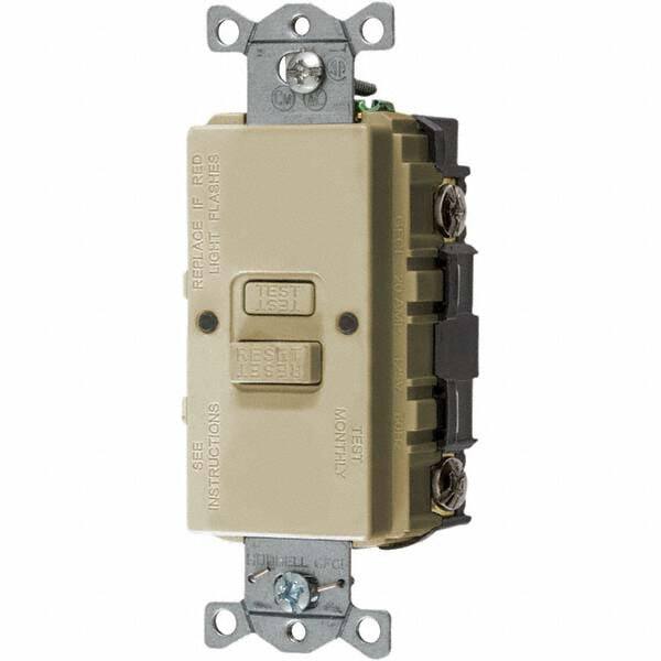 GFCI Receptacles, Grade: Commercial , NEMA Configuration: 5-20R , Amperage: 20 , Reset Type: Manual , Wiring Method: Back, Side  MPN:GFBFST20I