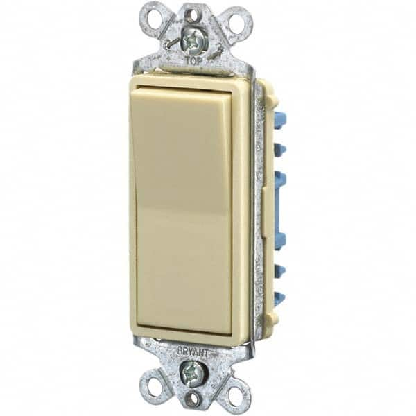 Wall & Dimmer Light Switches, Switch Type: NonDimmer , Switch Operation: Rocker , Grade: Commercial , Includes: Terminal Screws , Standards Met: UL Listed MPN:9801I