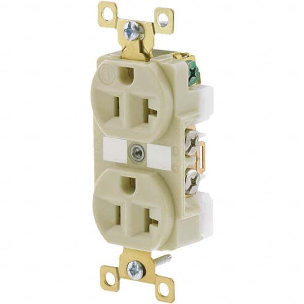 Straight Blade Duplex Receptacle: NEMA 5-20R, 20 Amps, Grounded MPN:BRY5362I