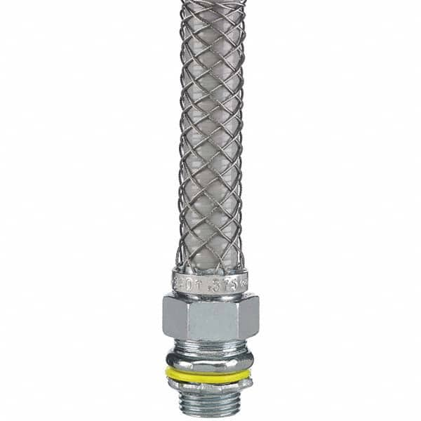 Strain Relief Cord Grips, Shape: Straight, Conduit Type: Liquid-Tight, Minimum Cable Capacity (Decimal Inch): 3/4, Thread Standard: NPT, Mesh Length: 4 in MPN:FC75