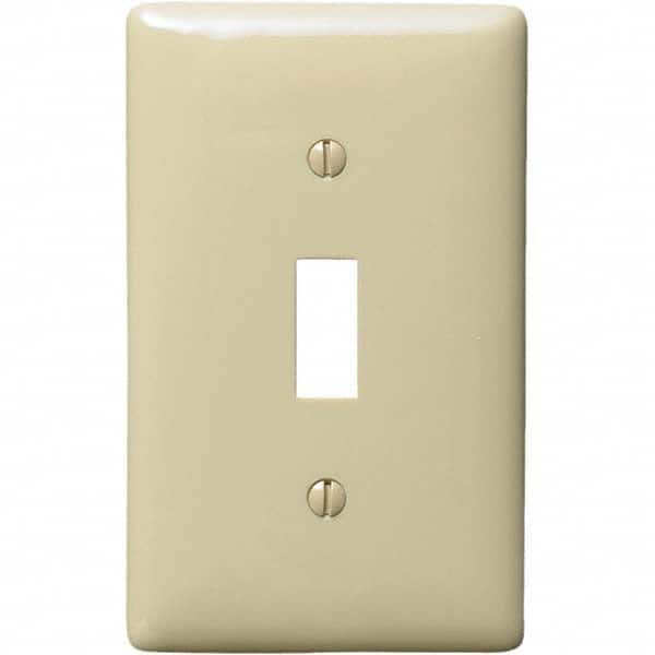 Wall Plates, Wall Plate Type: Switch Plates , Color: Ivory , Wall Plate Configuration: Toggle Switch , Material: Thermoplastic , Shape: Rectangle  MPN:P1I