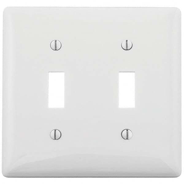 Wall Plates, Wall Plate Type: Switch Plates , Color: White , Wall Plate Configuration: Toggle Switch , Material: Thermoplastic , Shape: Rectangle  MPN:P2W