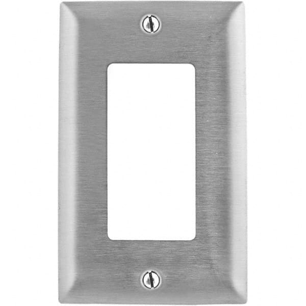 Wall Plates, Wall Plate Type: Outlet Wall Plates , Color: Metallic , Wall Plate Configuration: GFCI/Surge Receptacle , Material: Stainless Steel  MPN:SS26