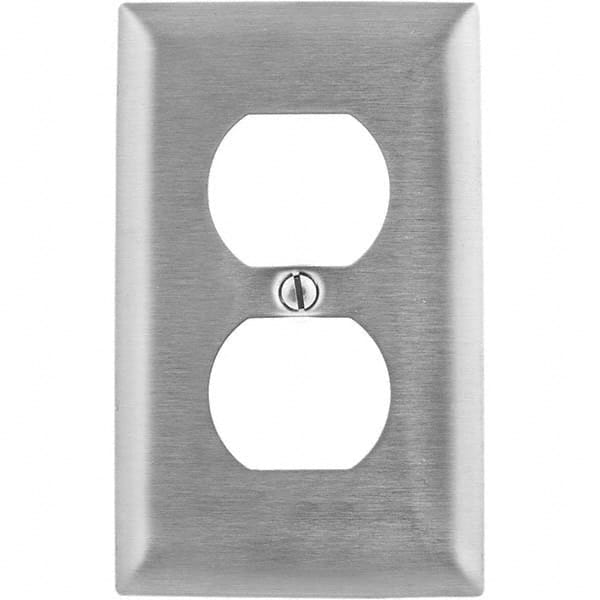 Wall Plates, Wall Plate Type: Outlet Wall Plates , Color: Metallic , Wall Plate Configuration: Duplex Outlet , Material: Stainless Steel , Shape: Rectangle  MPN:SS8