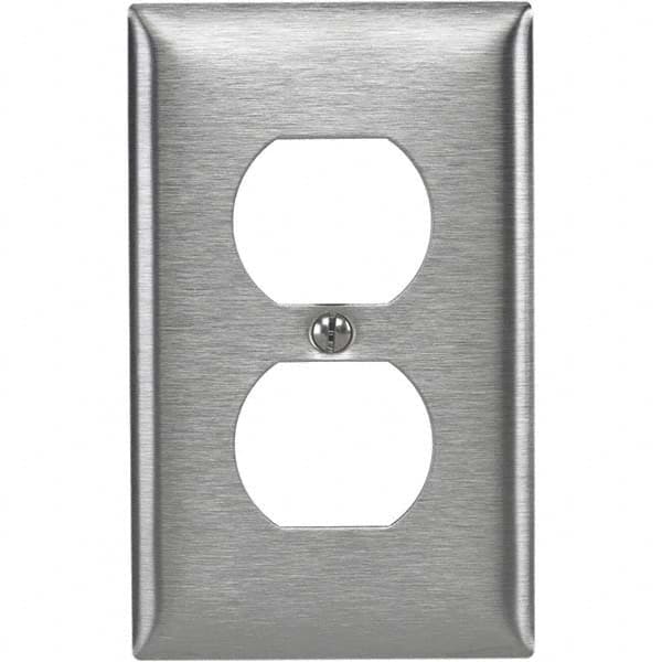 Wall Plates, Wall Plate Type: Outlet Wall Plates , Wall Plate Configuration: Duplex Outlet , Shape: Rectangle , Wall Plate Size: Standard , Number of Gangs: 1 MPN:SS8L