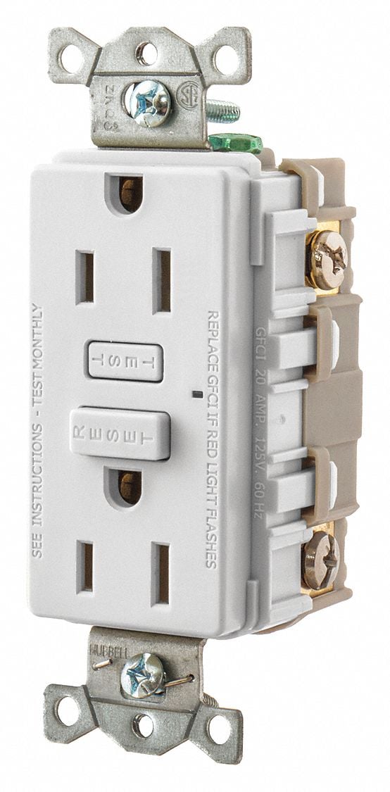 GFCI Receptacle Self-Testing 2 Poles MPN:GF15W