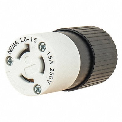 Locking Connector Black/White Nylon 15A MPN:70615NC