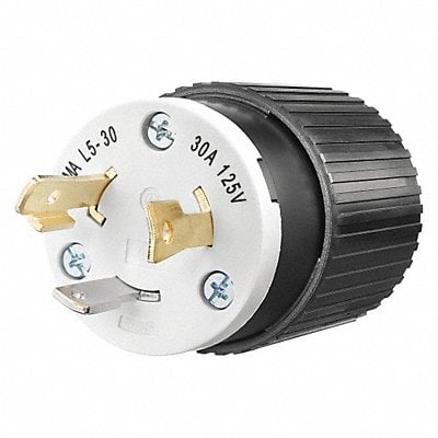 Locking Plug Black/Wht 125VAC 2.0 HP 30A MPN:70530NP