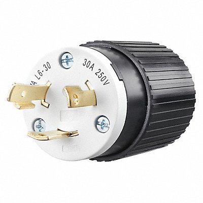 Locking Plug Black/Wht 250VAC 2.0 HP 30A MPN:70630NP