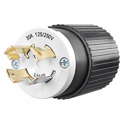 Locking Plug Black/Wht 125/250VAC 2.0 HP MPN:71430NP