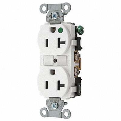 Receptacle White 20A 1.0 HP 2 Poles MPN:8300HBW