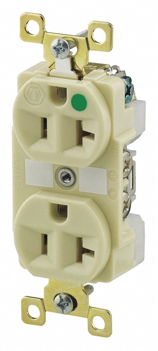 Receptacle Ivory 20A 125VAC Illuminated MPN:8300IL