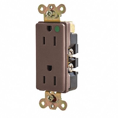 Receptacle Brown Nylon 0.5 HP 2 Poles MPN:9200