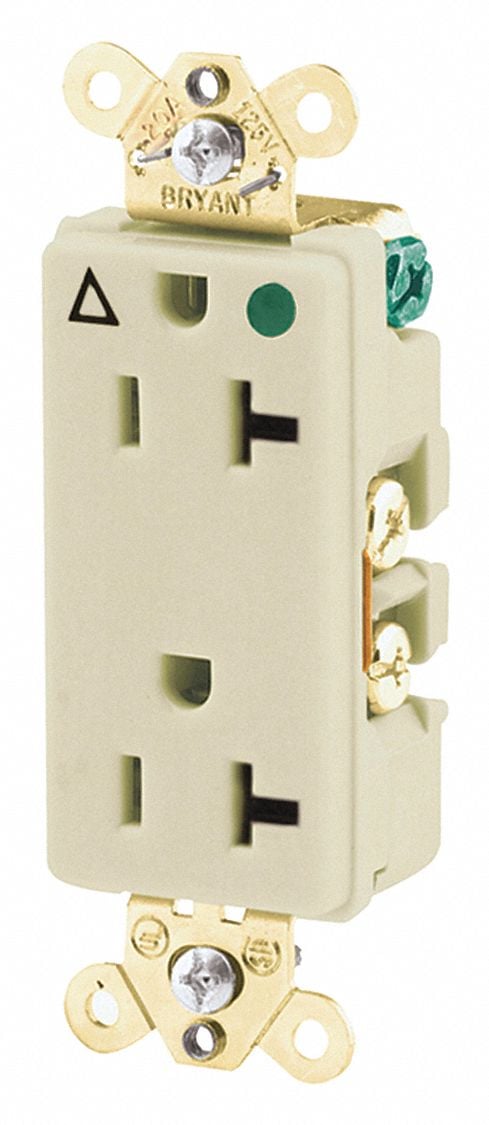 Receptacle Ivory 20A 3 Wires Flush Mount MPN:9300IGI