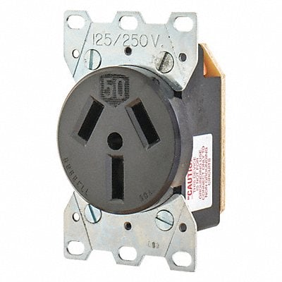 Receptacle 50A 3.0 HP 3 Poles 3 Wires MPN:9306