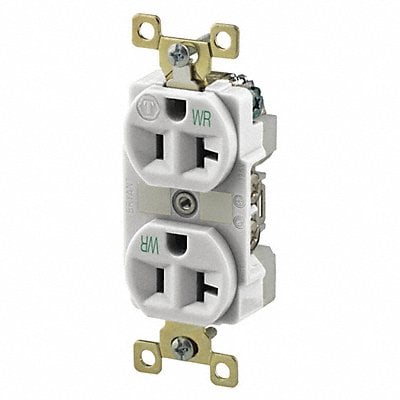 Receptacle White 20A Weather Resistant MPN:BRY5362WWR