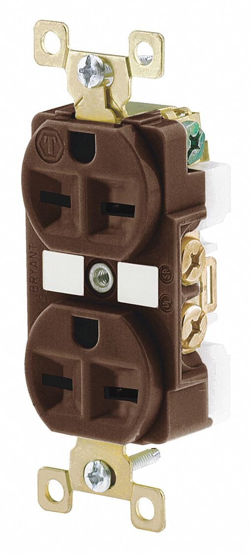 Receptacle Brown 15A 6-15R NEMA Config. MPN:BRY5662