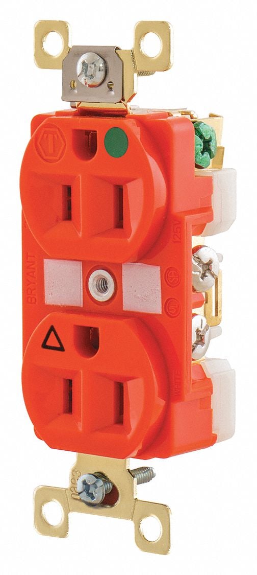 Receptacle Orange 15A 0.5 HP 2 Poles MPN:BRY8200IG