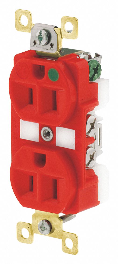 Receptacle Red 15A 5-15R NEMA Config. MPN:BRY8200RED