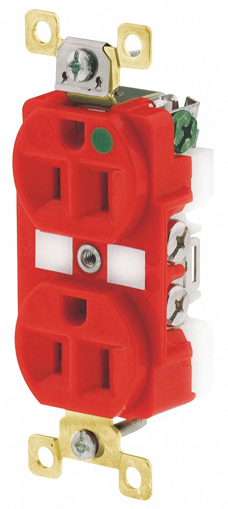 Receptacle Red 15A 125VAC Illuminated MPN:BRY8200REDL