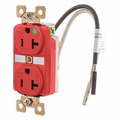 Receptacle Red 20A Nylon 2 Poles MPN:BRY8300RTR