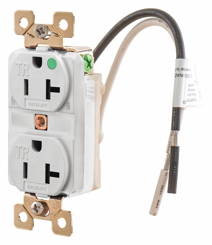 Receptacle 2 Poles 3 Wires White 1.0 HP MPN:BRY8300WTR