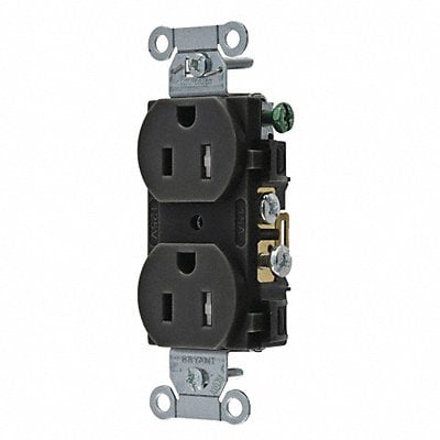 Receptacle Black 15A Tamper Resistant MPN:CBRS15BLKTR