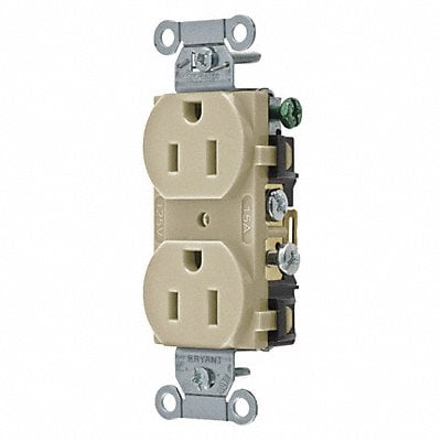 Receptacle Gray 3 Wires Tamper Resistant MPN:CBRS15ITR