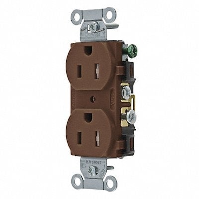 Receptacle Brown 15A Nylon 2 Poles MPN:CBRS15TR