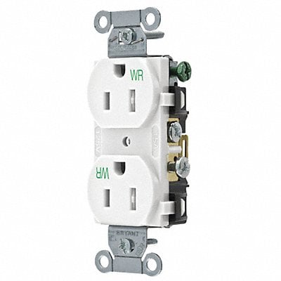 Receptacle Tamper Resist. Flush Mount MPN:CBRS15WWRTR