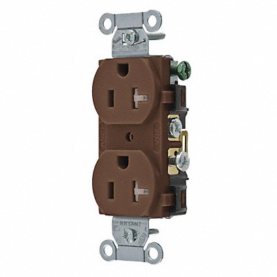 Receptacle Brown Nylon 2 Poles 2 Wires MPN:CBRS20TR