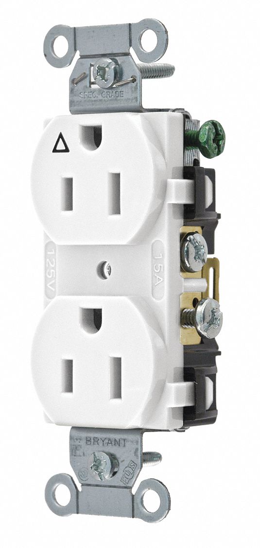 Receptacle White 15A Nylon Side Winning MPN:CR15IGW