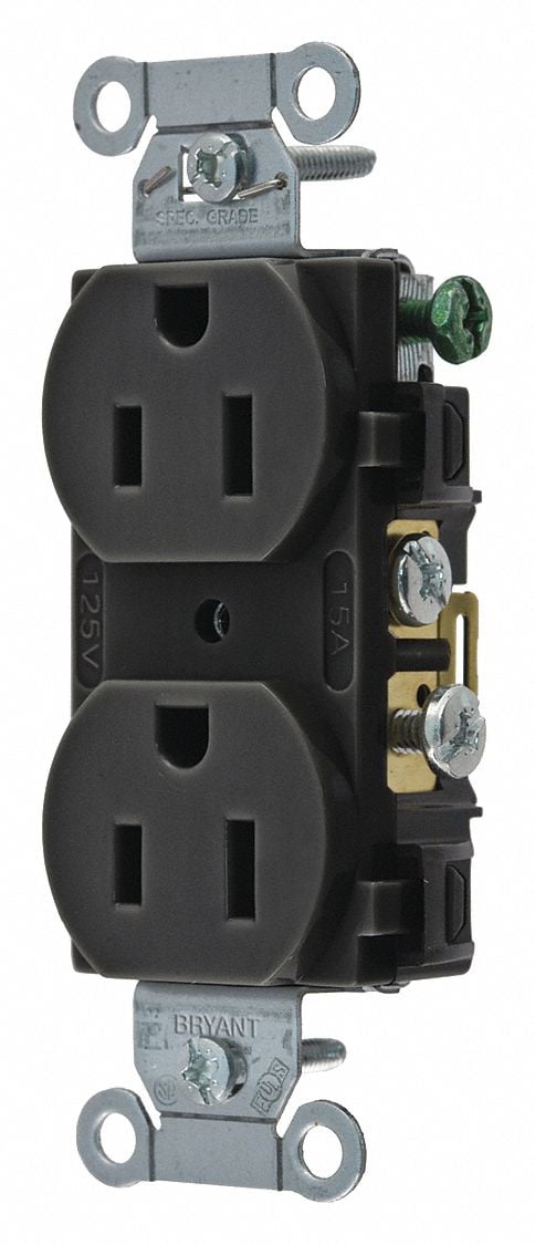 Receptacle Blk 15A 3 Wires Side Winning MPN:CRS15BLK