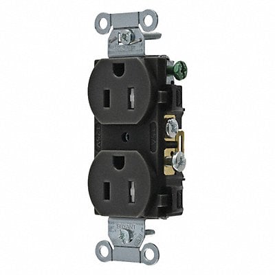 Receptacle Blk 15A Tamper Resist. Nylon MPN:CRS15BLKTR