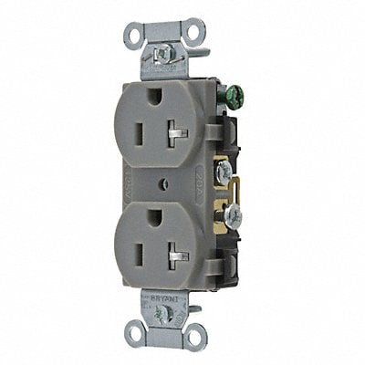 Receptacle Gray 20A Nylon Side Winning MPN:CRS20GRYTR