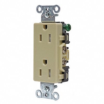 Receptacle Ivory 15A Tamper Resist Nylon MPN:DRS15ITR