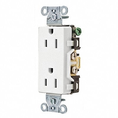 Receptacle White 15A Flush Mount 125VAC MPN:DRS15WHI