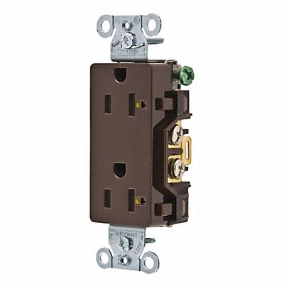 Receptacle Brown 20A Nylon 1.0 HP 125VAC MPN:DRS20