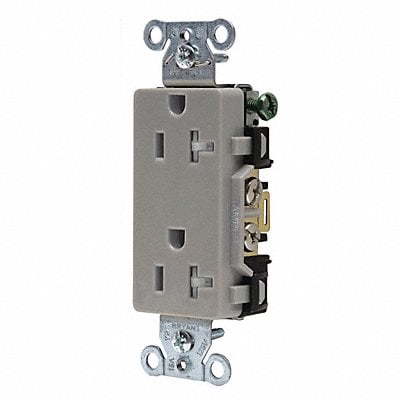 Receptacle Gray 20A Decorator Outlet MPN:DRS20GRYTR